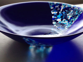 Blue Confetti Bowl
