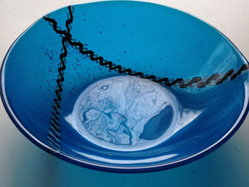 Blue Twisty Bowl