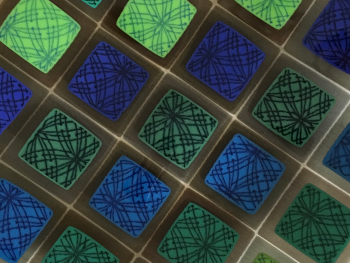 Green Quilt Plate