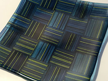 Blue Weave Plate